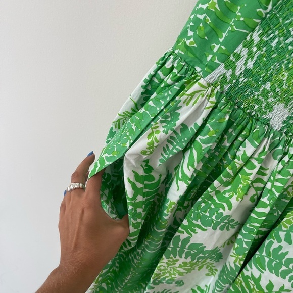 SWF Planta Green Bubble Mini Dress - Picture 5 of 8